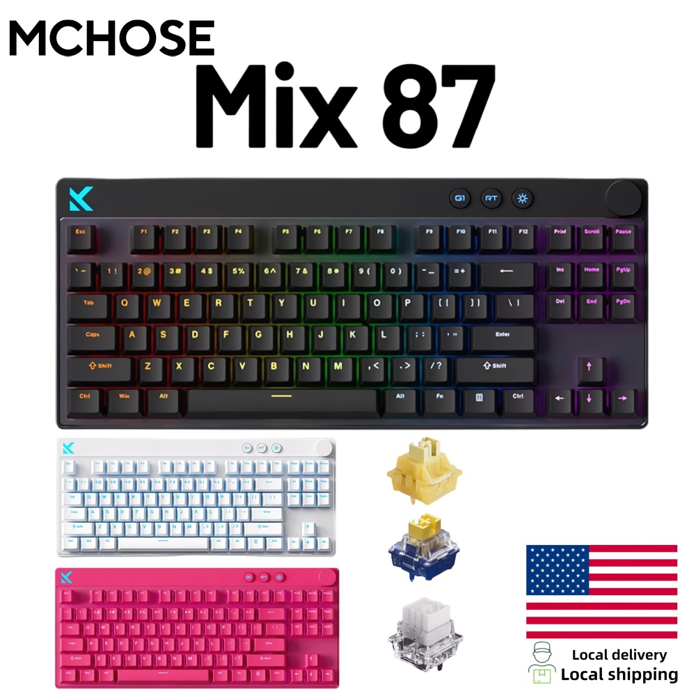Laptop Accessories Productivity - Clavier de jeu filaire Mchose Mix87
