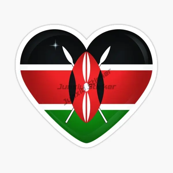 Laptop Accessories Kenya - Autocollant carte du Kenya, vinyle pour
