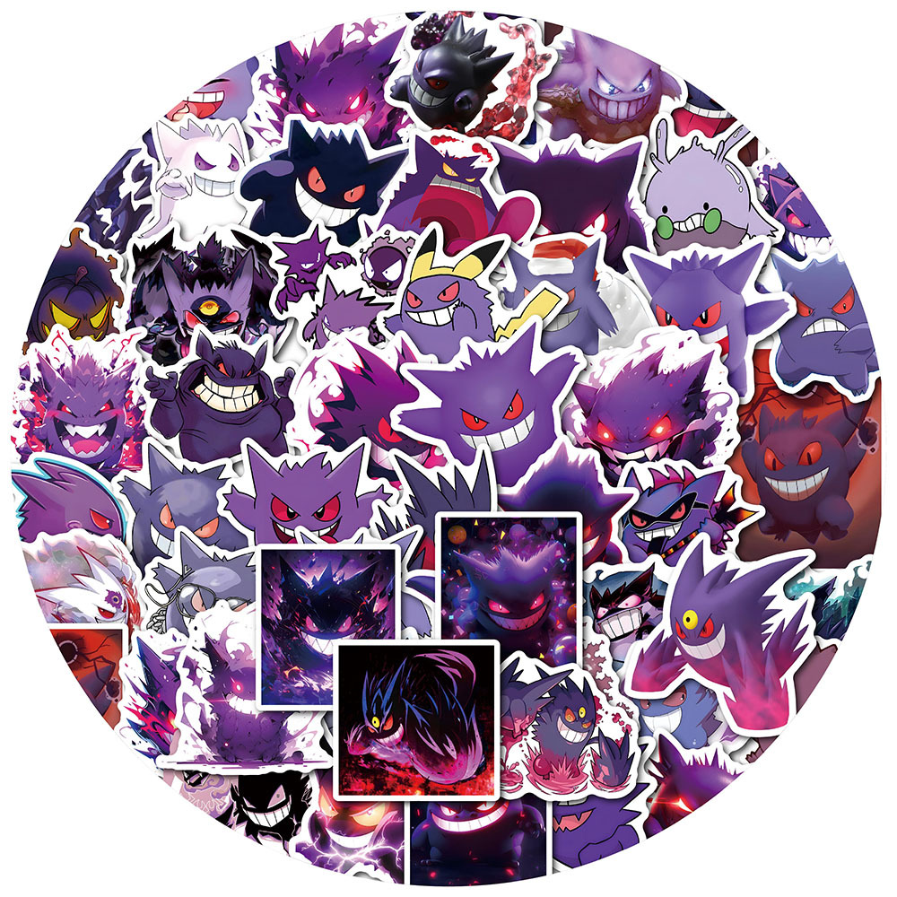 Laptop Accessories Gifts - 50-100 autocollants Gengar Anime en vinyle