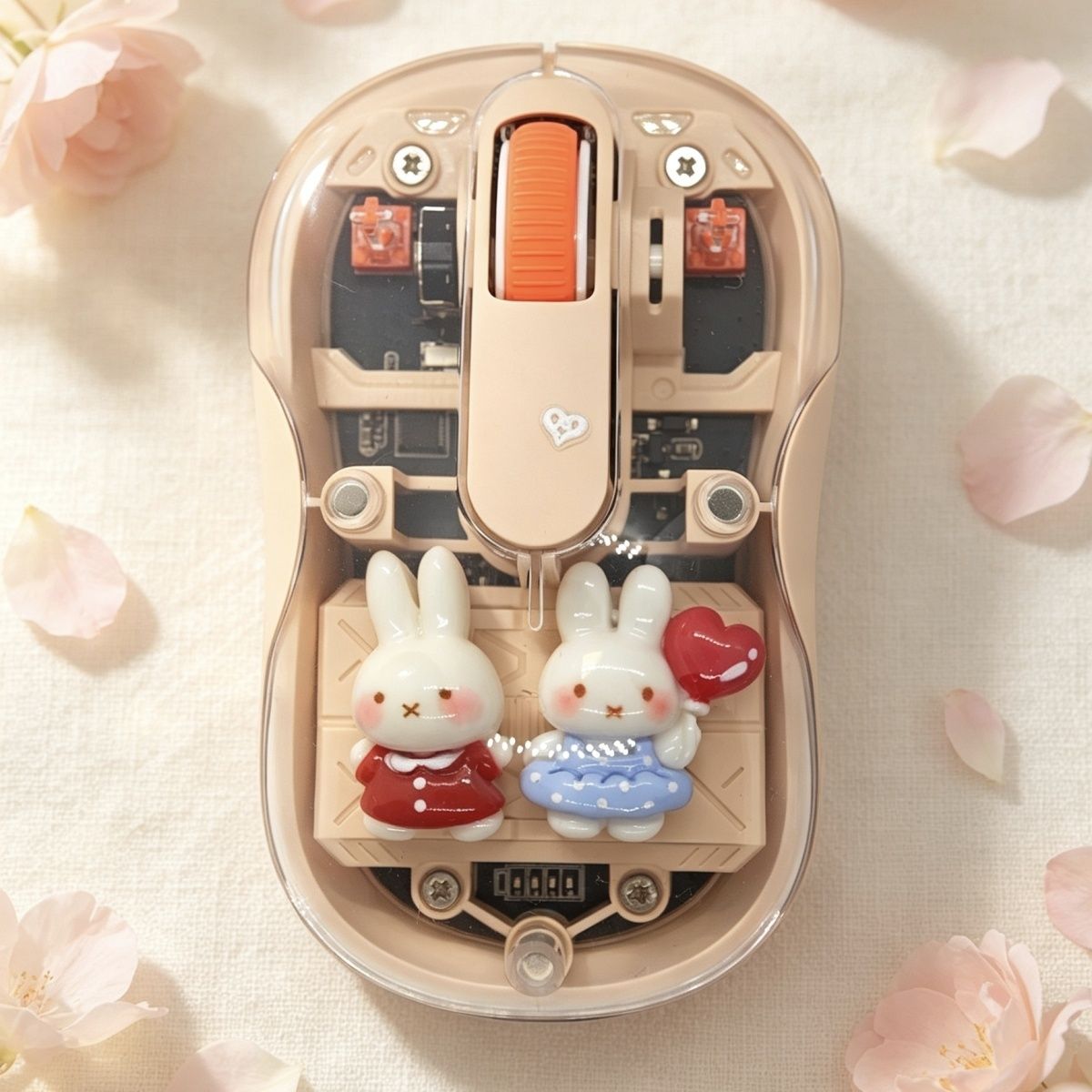 Laptop Accessories Girls - Souris sans fil transparente Miffy, mignonne