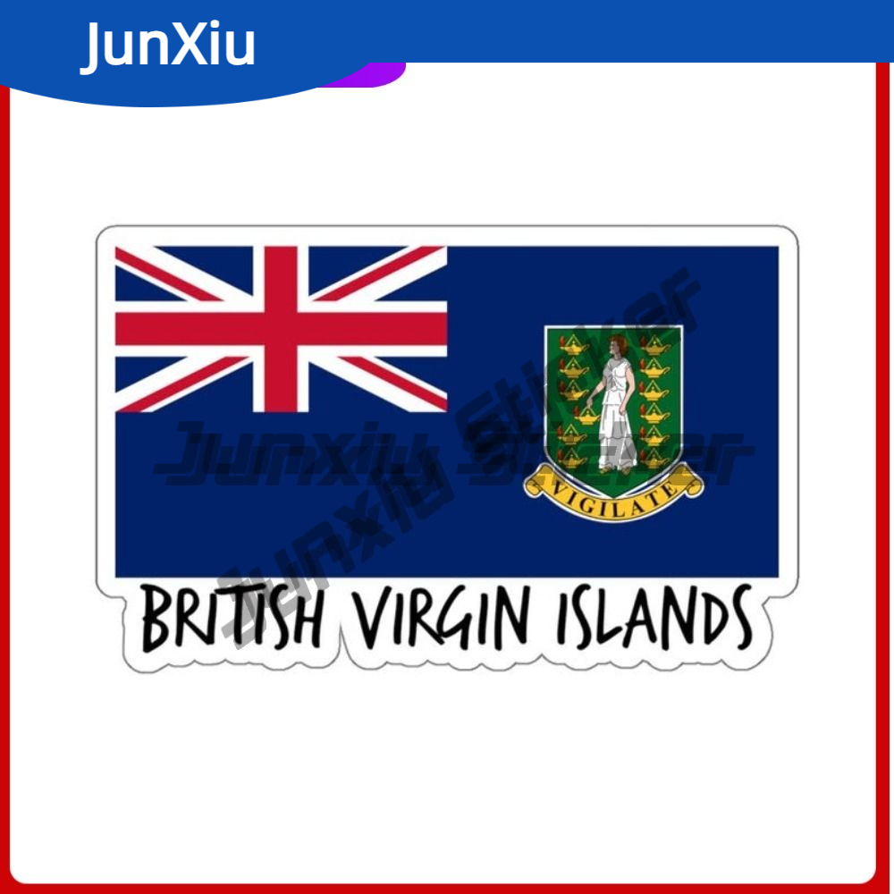Laptop Accessories Gifts - Autocollant drapeau des îles vierges britanniques,