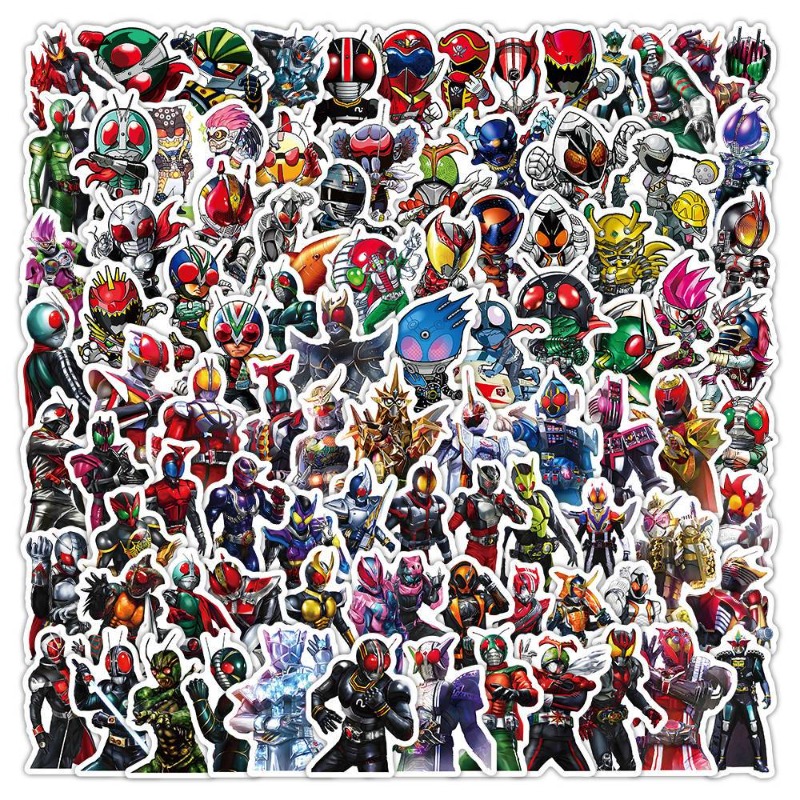 Laptop Accessories Productivity - 103 autocollants esthétiques Kamen Rider, mignons,