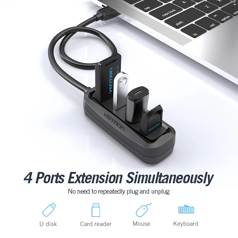 Vention USB 2.0 HUB 4 ports av - Laptop Accessories And Gadgets avis et prix