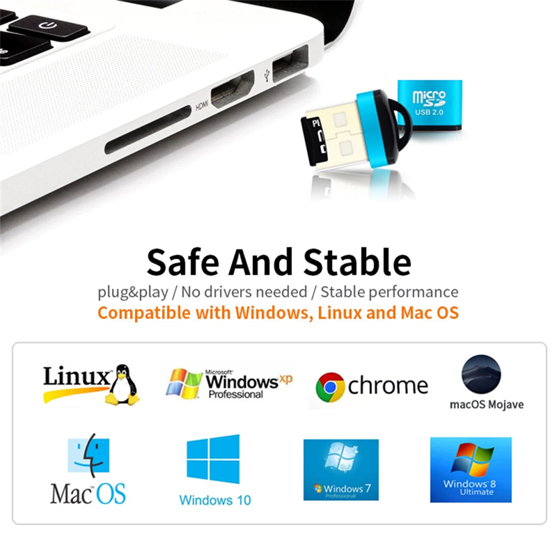 Mini lecteur de carte mémoire  - Laptop Accessories Productivity avis et prix